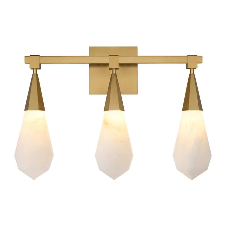 Amora Crystal Wall Sconce in Satin Gold by Elegant