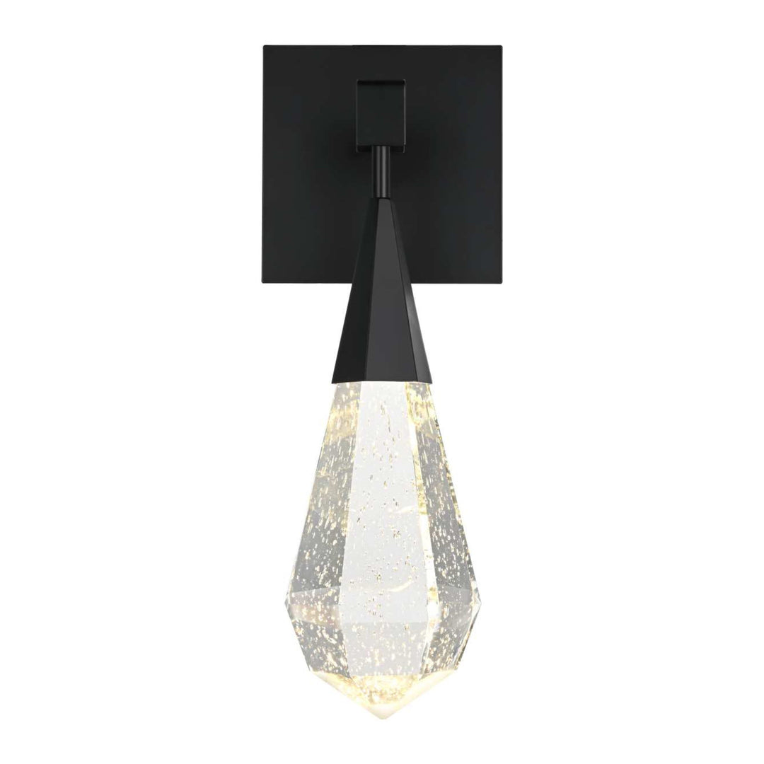 Amora Crystal Wall Sconce in Black by Elegant