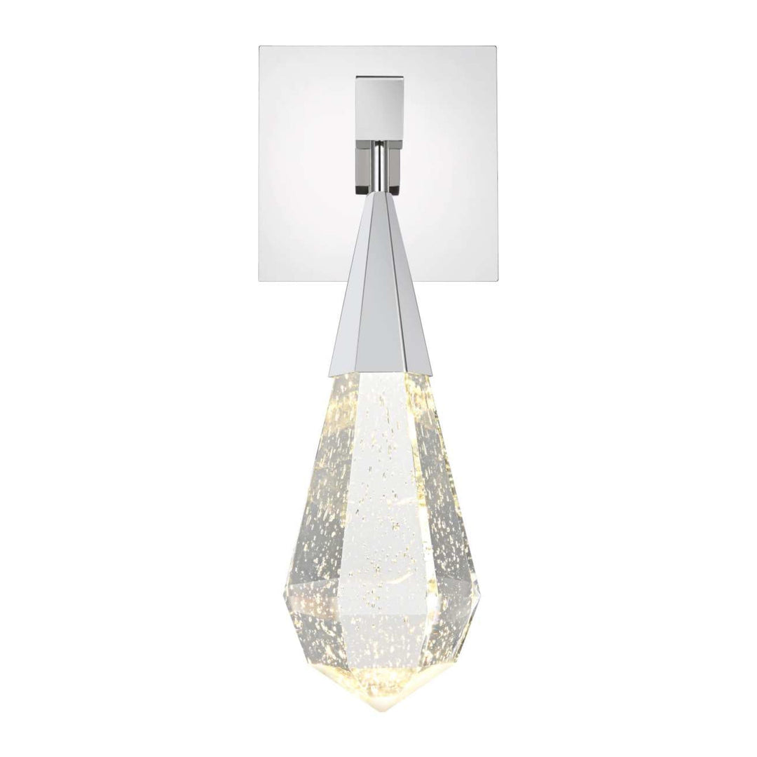Amora Crystal Wall Sconce in Chrome by Elegant