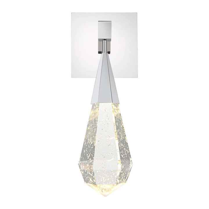 Amora Crystal Wall Sconce in Chrome by Elegant