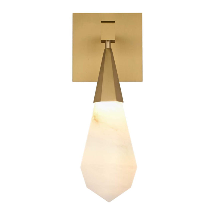 Amora Crystal Wall Sconce in Satin Gold by Elegant
