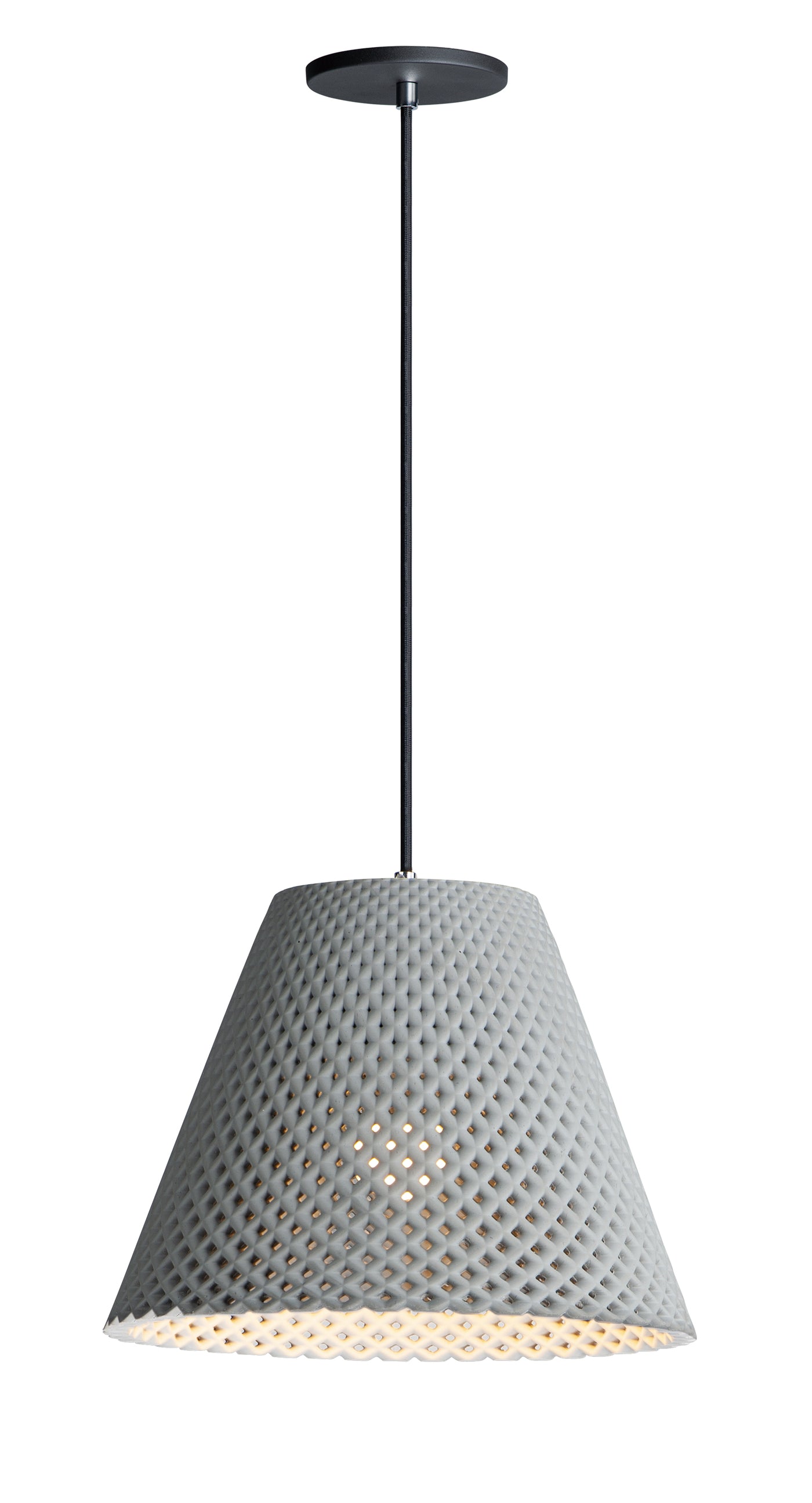 Woven - 1 Light Concrete Pendant