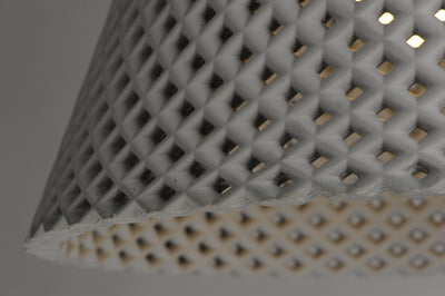 Woven - 1 Light Concrete Pendant