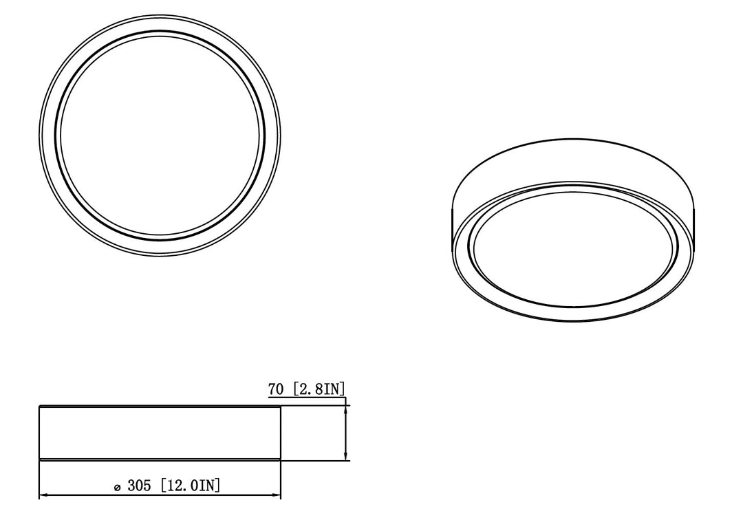 Kawan - LED 1 Light Flush Mount