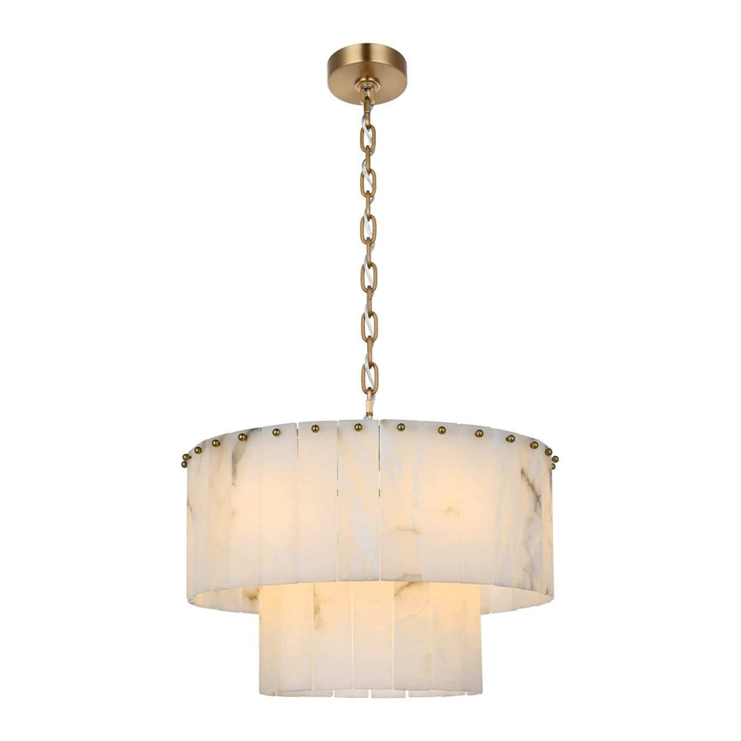 Georgina Chandelier in Satin Gold by Elegant
