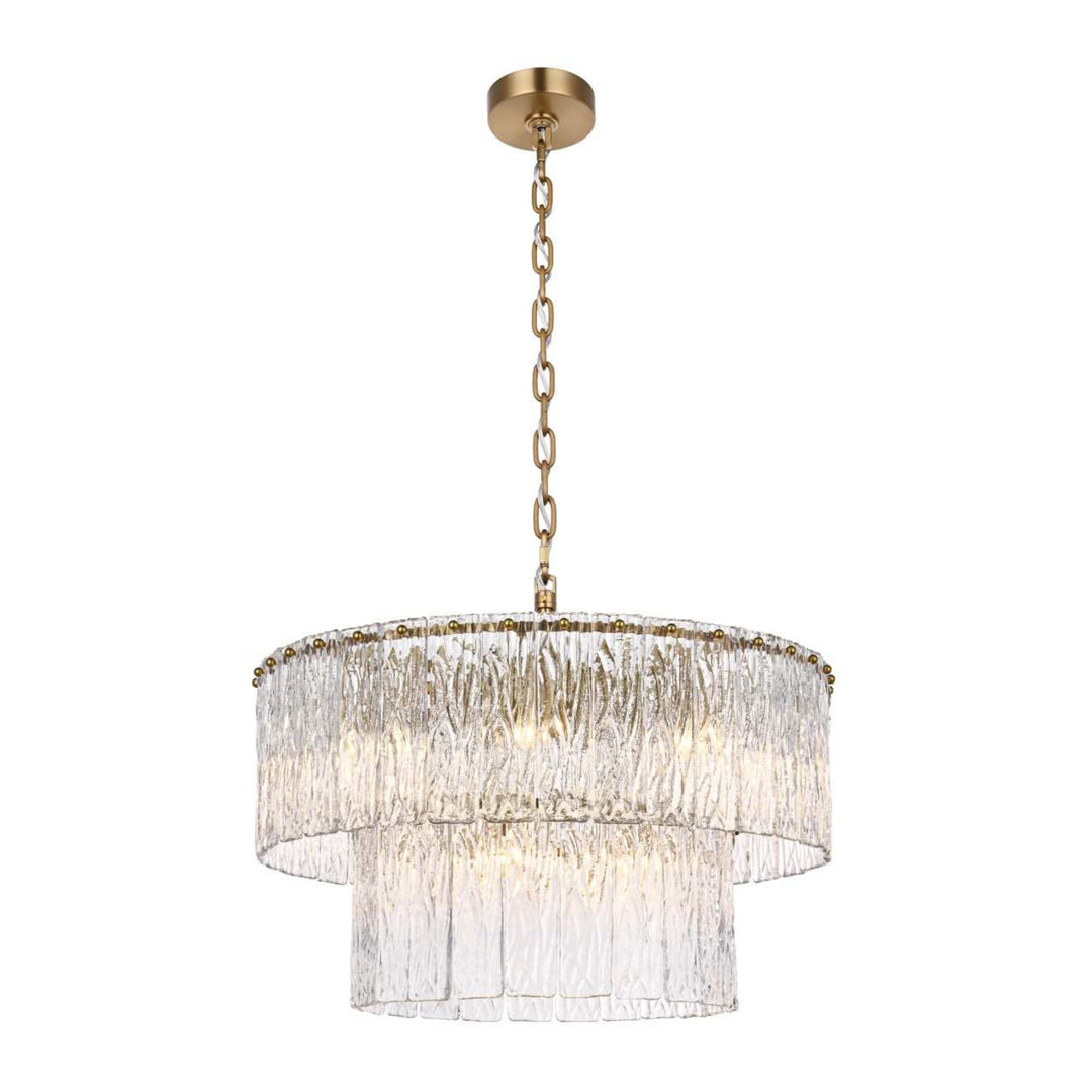 Georgina Chandelier in Satin Gold by Elegant
