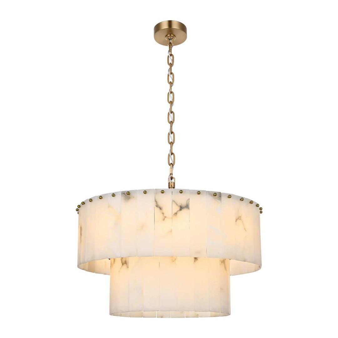 Georgina Chandelier in Satin Gold by Elegant