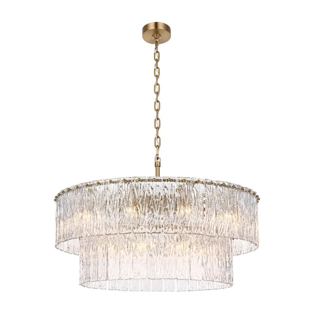 Georgina Chandelier in Satin Gold by Elegant