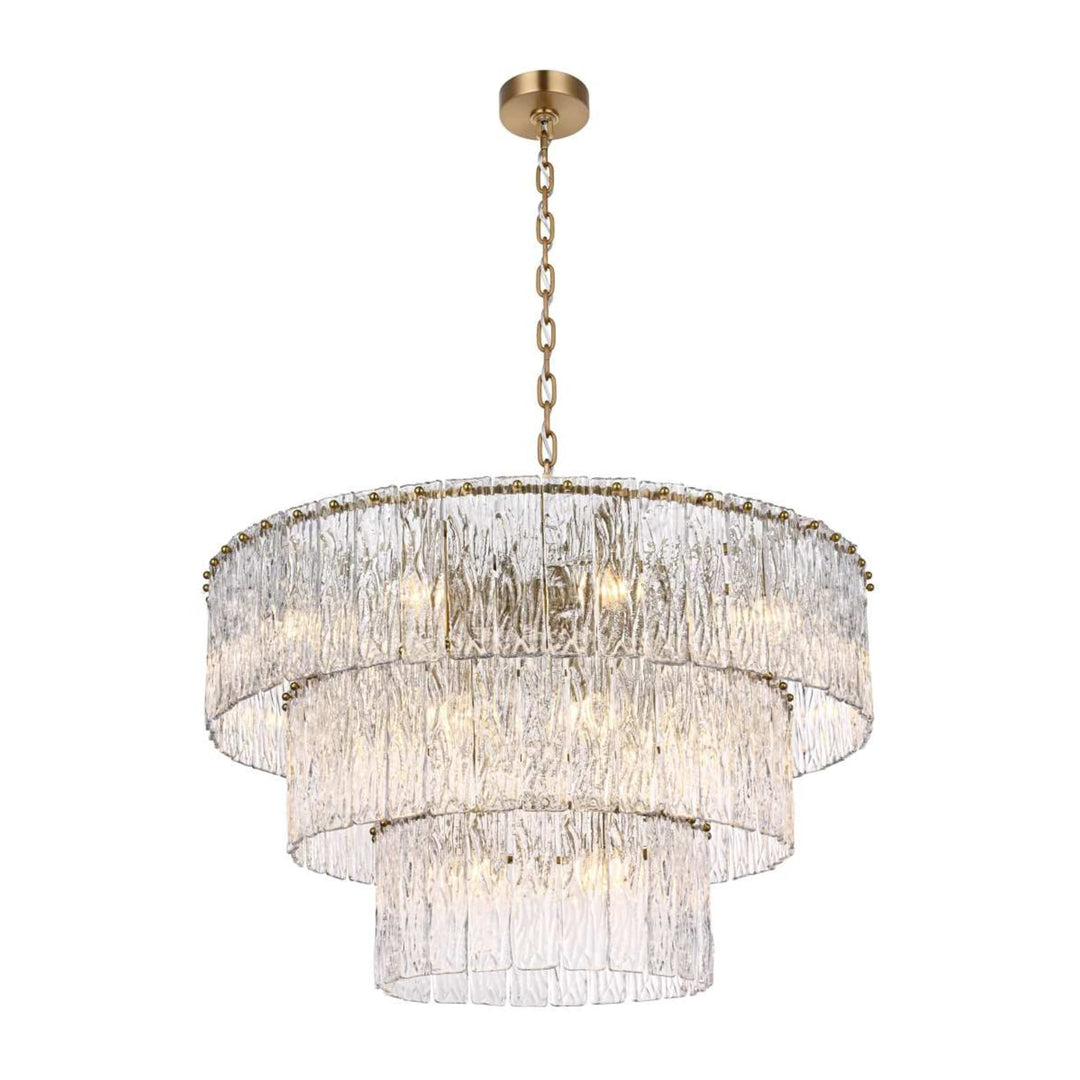 Georgina Chandelier in Satin Gold by Elegant