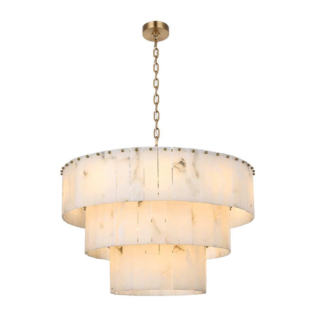Georgina Chandelier in Satin Gold by Elegant