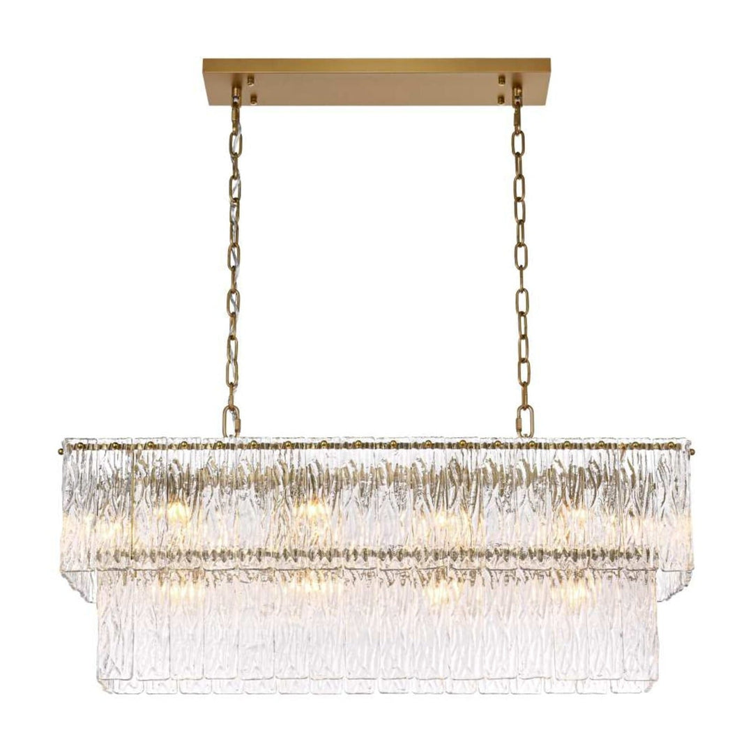 Georgina Chandelier in Satin Gold by Elegant