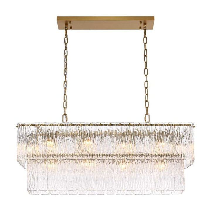 Georgina Chandelier in Satin Gold by Elegant