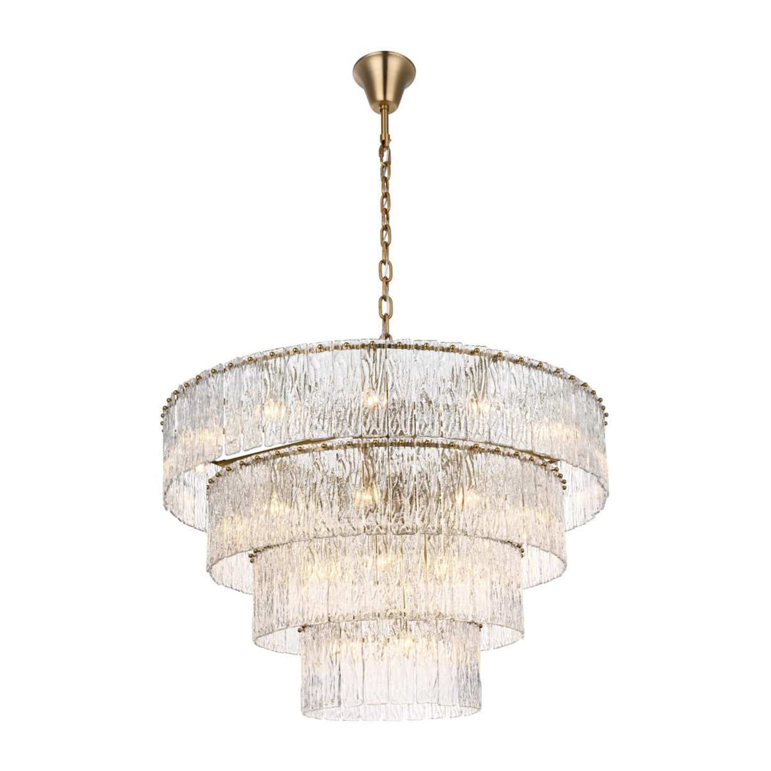 Georgina Chandelier in Satin Gold by Elegant