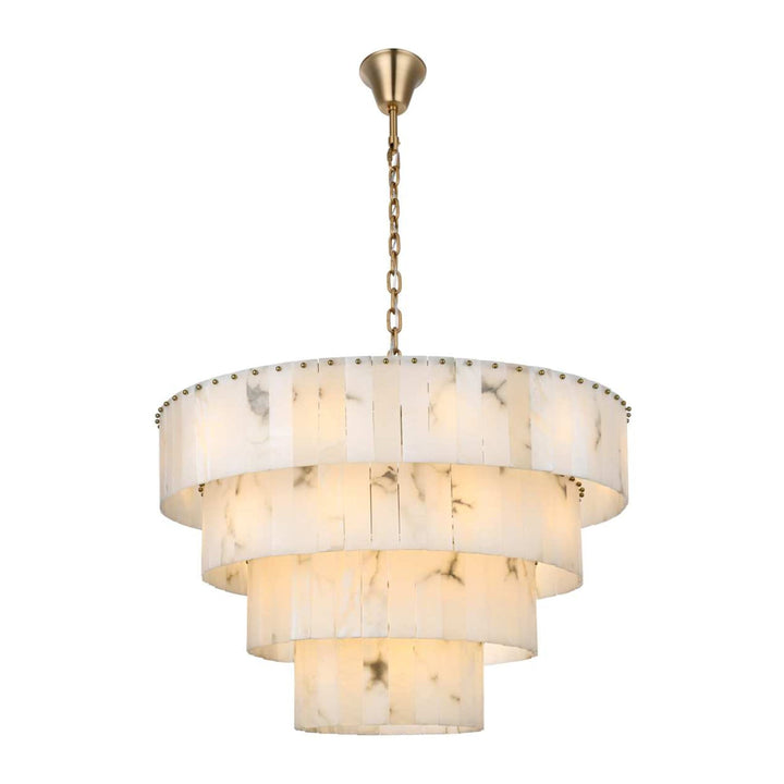 Georgina Chandelier in Satin Gold by Elegant
