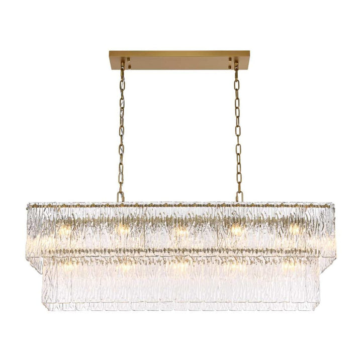 Georgina Chandelier in Satin Gold by Elegant
