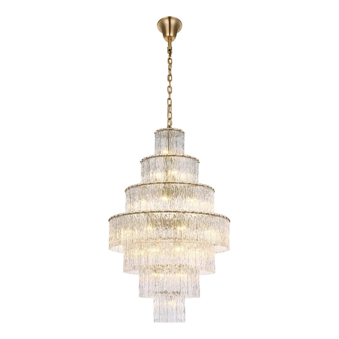 Georgina Chandelier in Satin Gold by Elegant