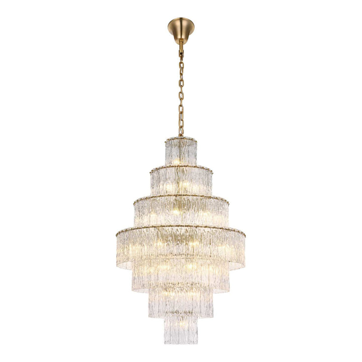 Georgina Chandelier in Satin Gold by Elegant