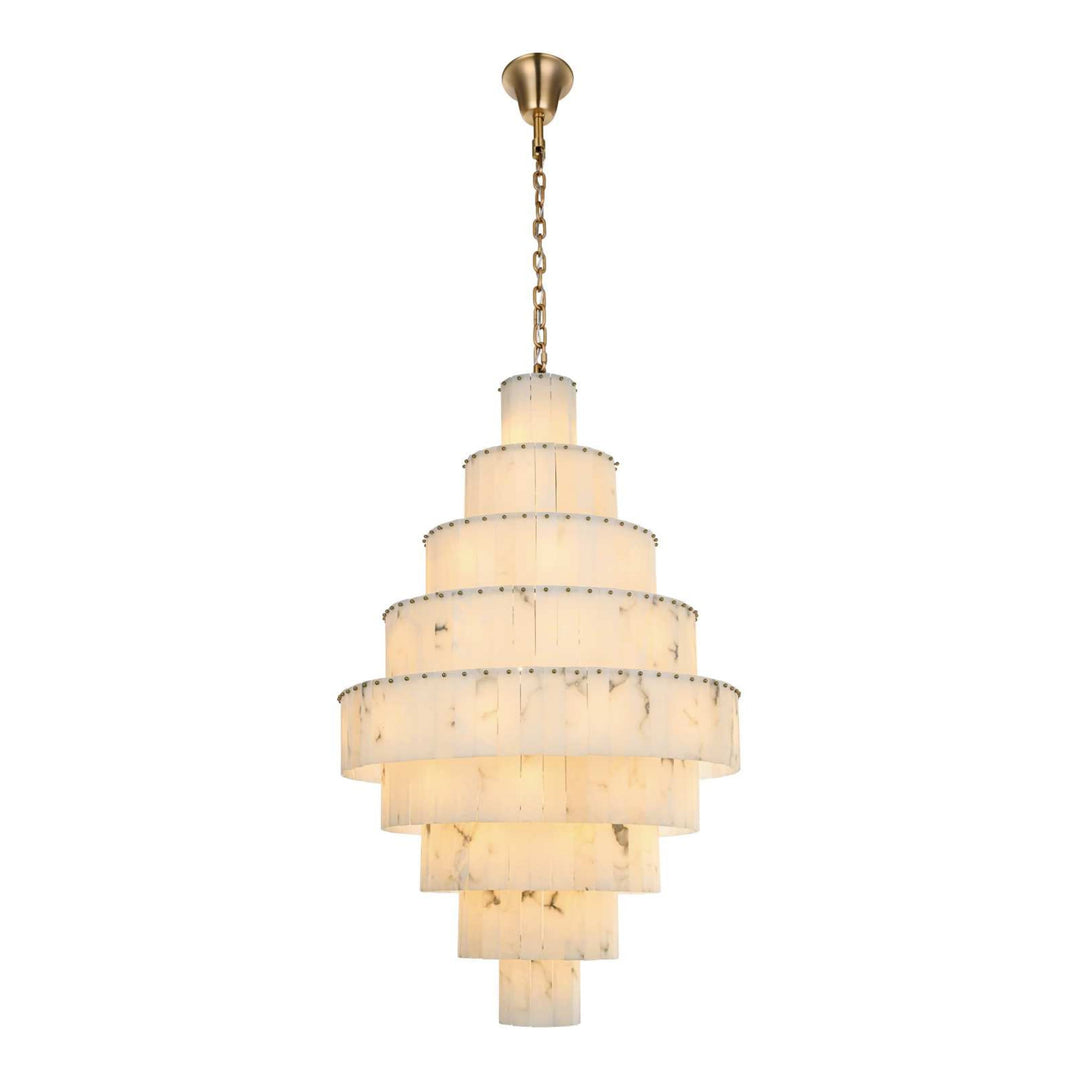 Georgina Chandelier in Satin Gold by Elegant