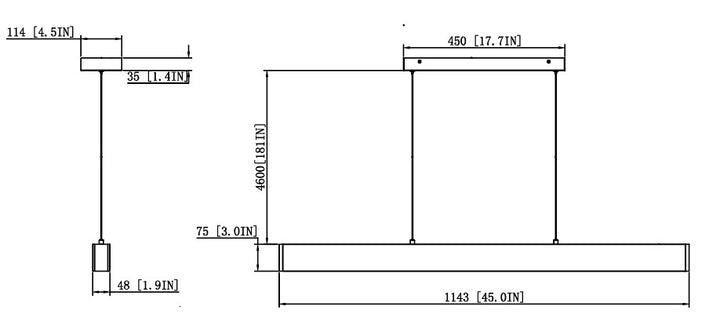 Hudson - LED Linear Chandelier