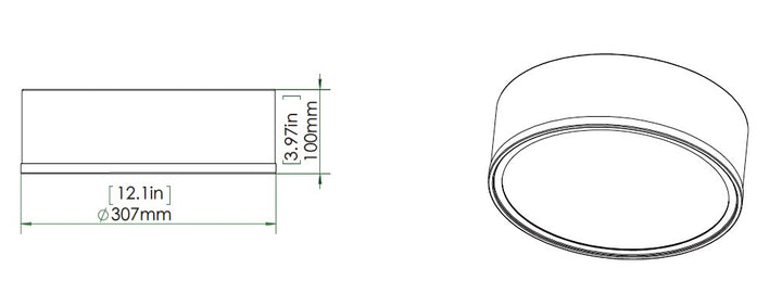 Bradley - LED 1 Light Flush Mount