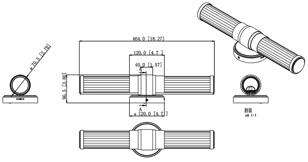 Warwick - LED 1 Light Vanity