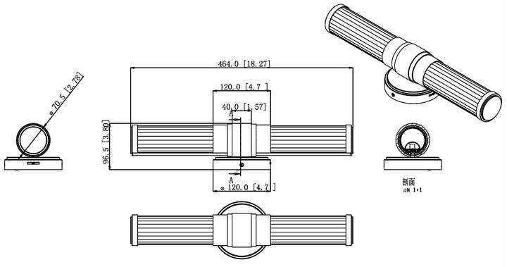 Warwick - LED 1 Light Vanity