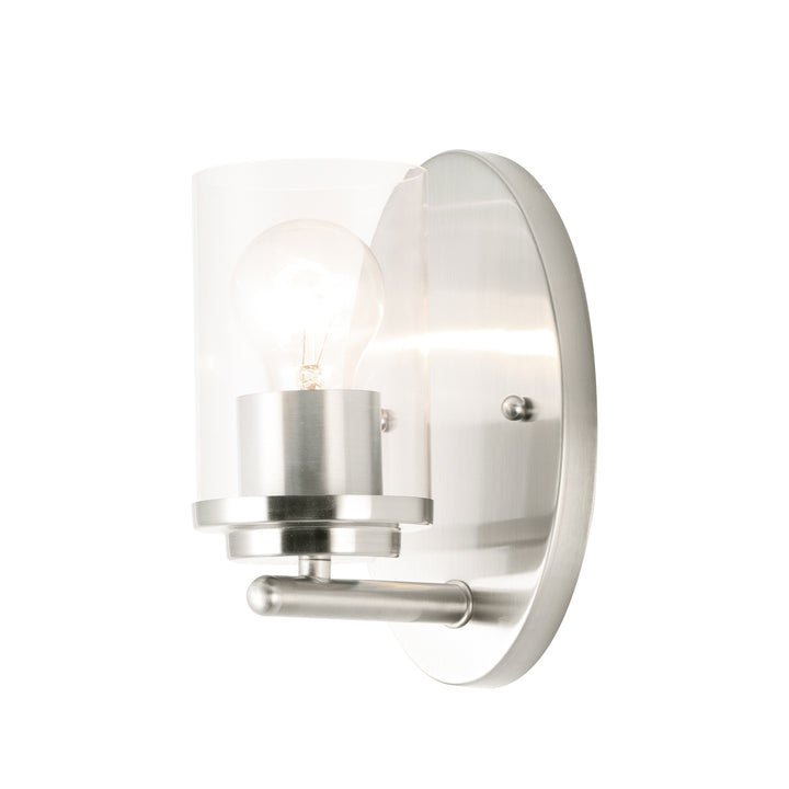 Corona 1-Light Wall Sconce Satin Nickel (CLSN)