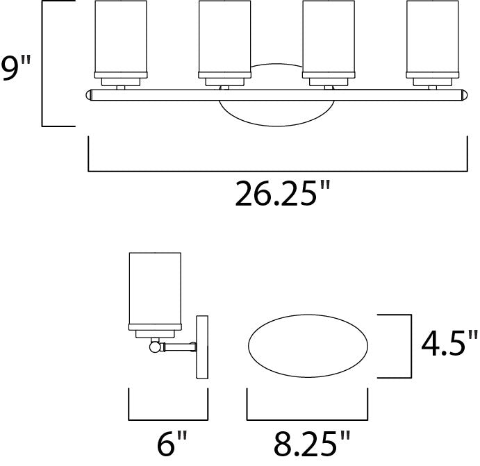 Corona Bath Vanity dimensions diagram