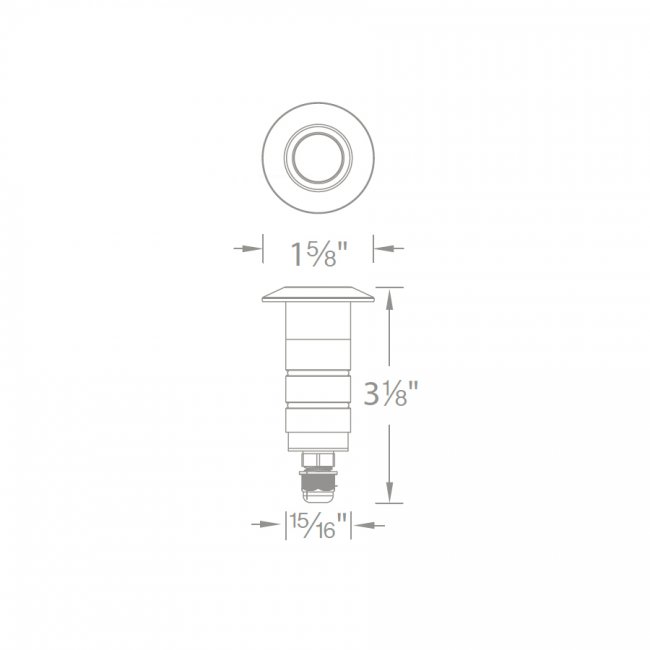 1" Inground Recessed Round