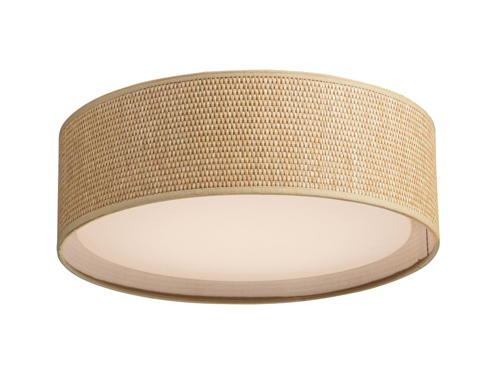 Prime LED Flush Mount in Grass Cloth by Maxim Lighting