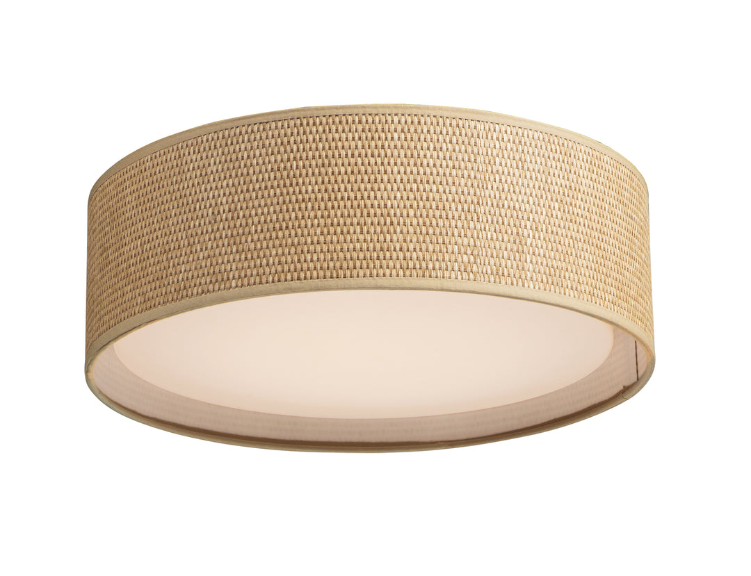 Prime LED Flush Mount in Grass Cloth by Maxim Lighting