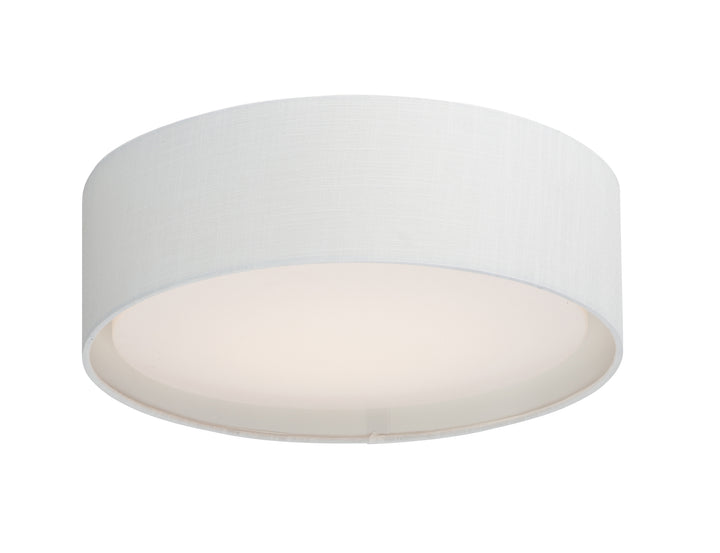 Prime LED Flush Mount in White Linen by Maxim Lighting