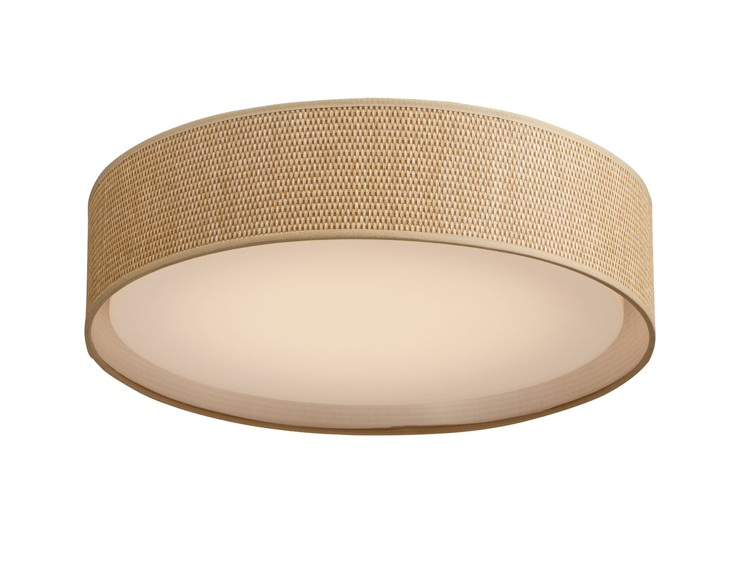 Prime LED Flush Mount in Grass Cloth by Maxim Lighting