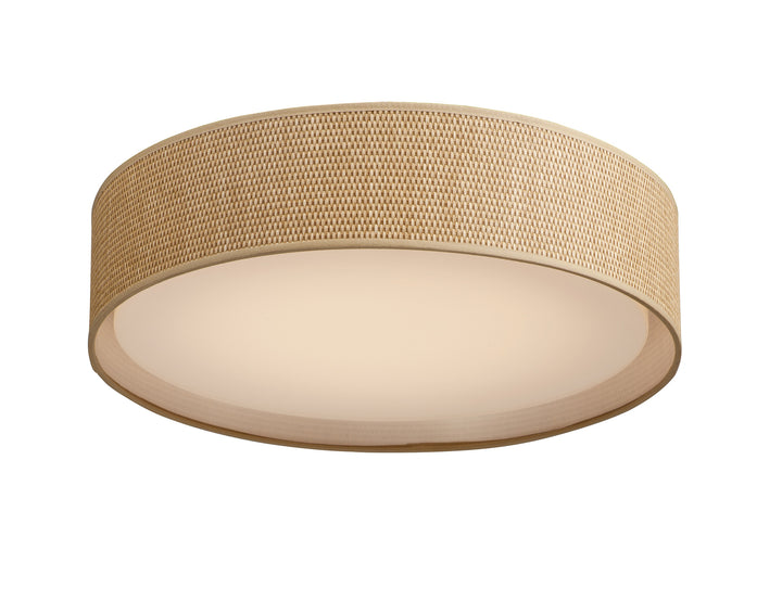 Prime LED Flush Mount in Grass Cloth by Maxim Lighting