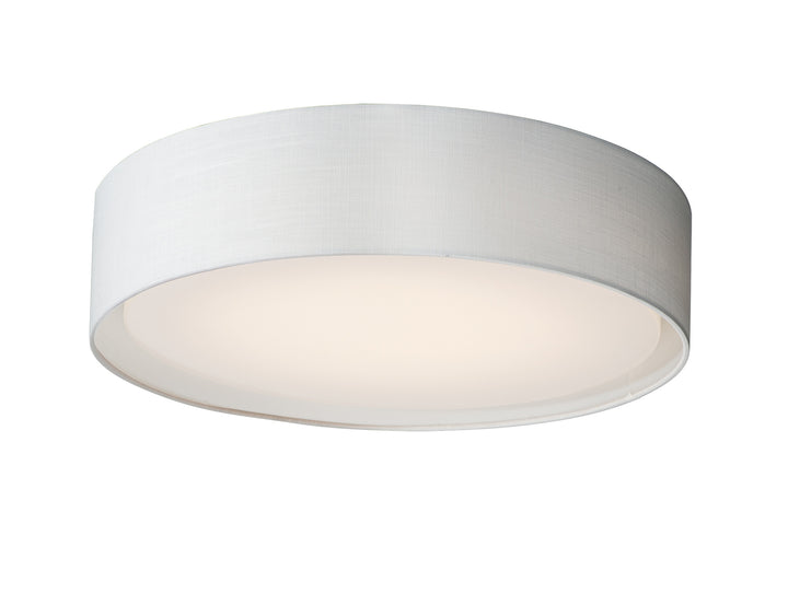 Prime LED Flush Mount in White Linen by Maxim Lighting