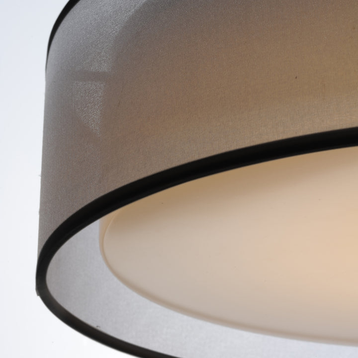 Prime LED Pendant Black Organza / Satin Nickel alternate view