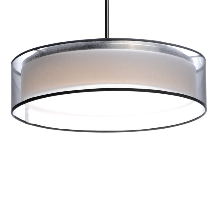 Prime LED Pendant Black Organza / Satin Nickel alternate view
