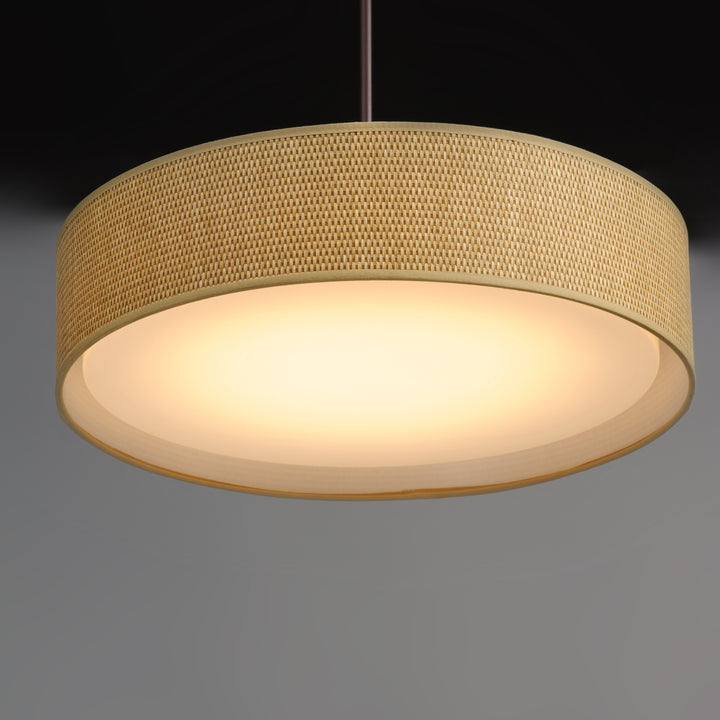 Prime LED Pendant Grass Cloth / Oil Rubbed Bronze alternate view