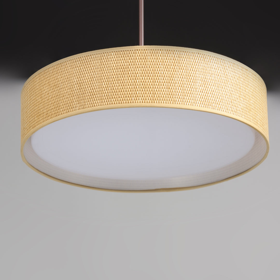 Prime LED Pendant Grass Cloth / Oil Rubbed Bronze alternate view