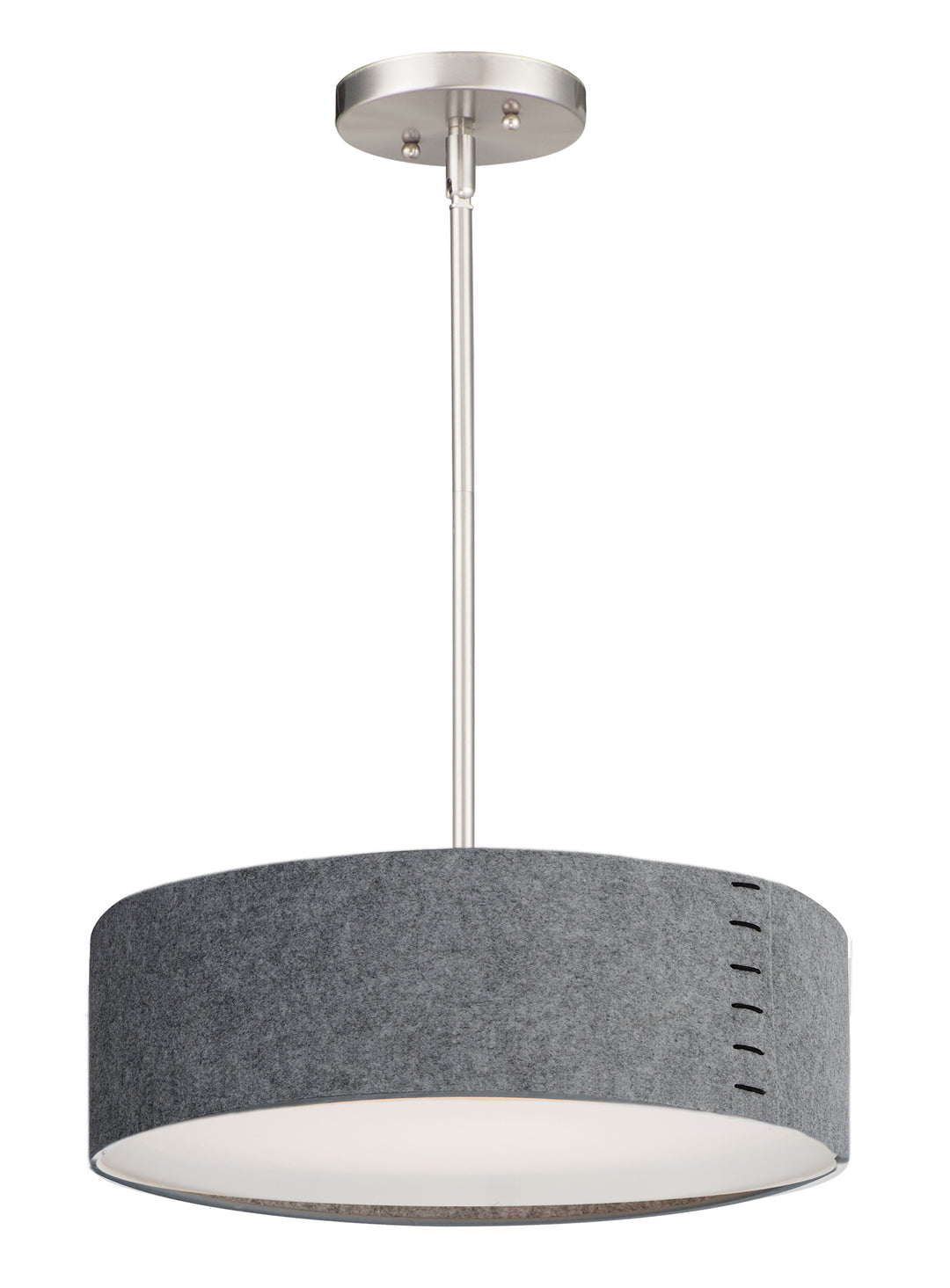 Prime Acoustic LED Pendant Grey / Satin Nickel