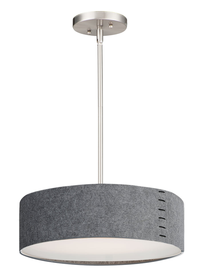 Prime Acoustic LED Pendant Grey / Satin Nickel