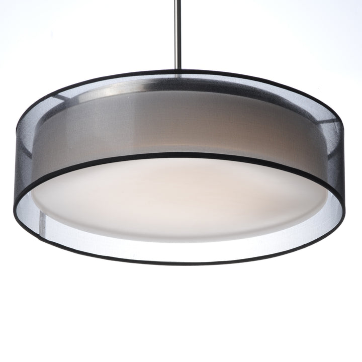 Prime LED Pendant Black Organza / Satin Nickel alternate view