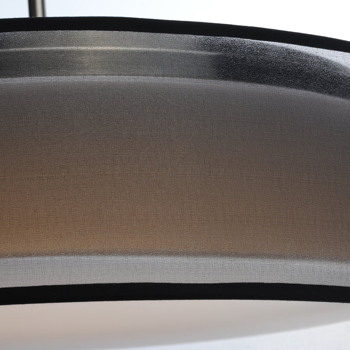 Prime LED Pendant Black Organza / Satin Nickel alternate view