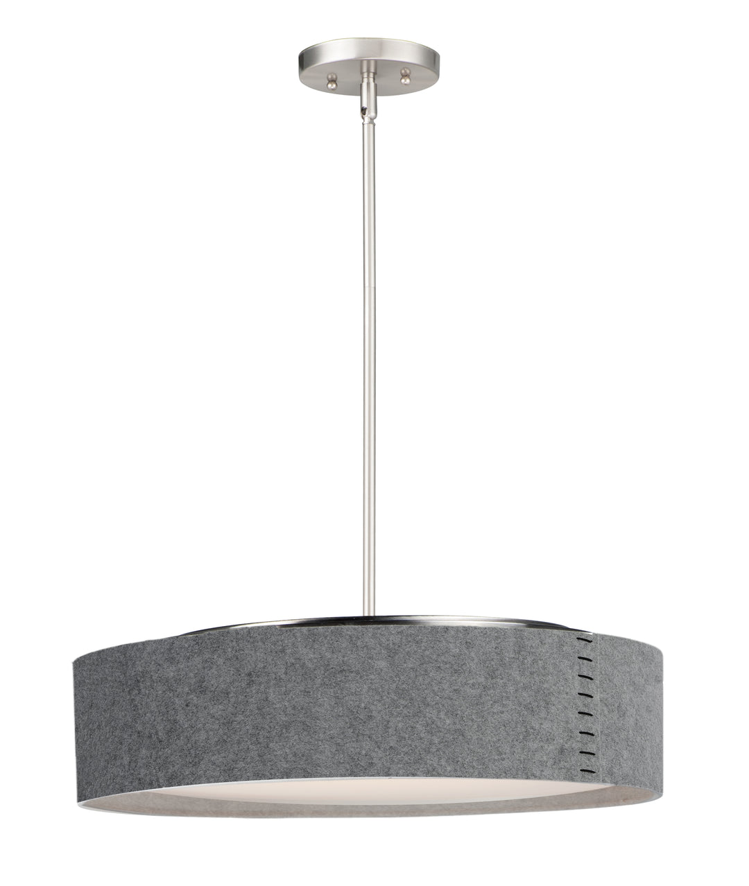 Prime Acoustic LED Pendant Grey / Satin Nickel