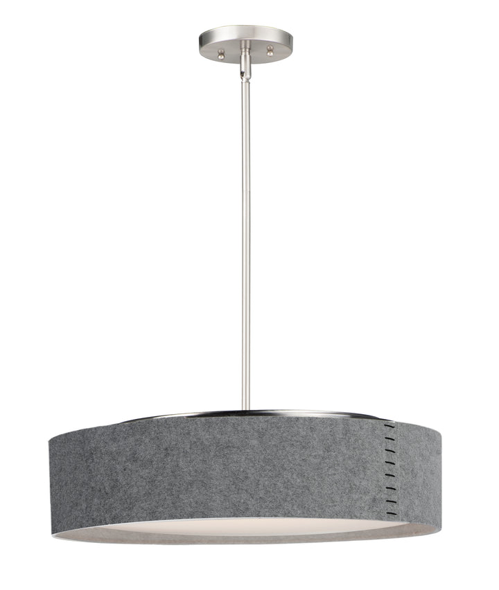 Prime Acoustic LED Pendant Grey / Satin Nickel