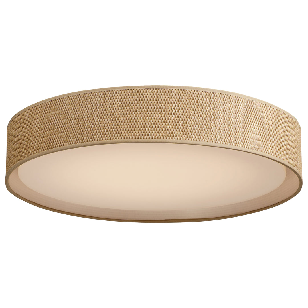 Prime LED Flush Mount in Grass Cloth by Maxim Lighting