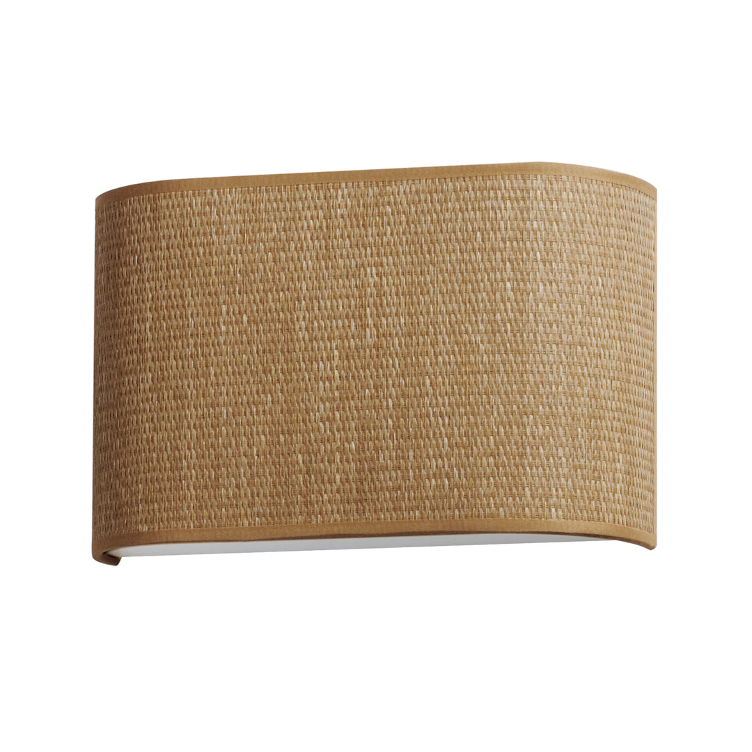 Prime 13" Wide LED Sconce Grass Cloth