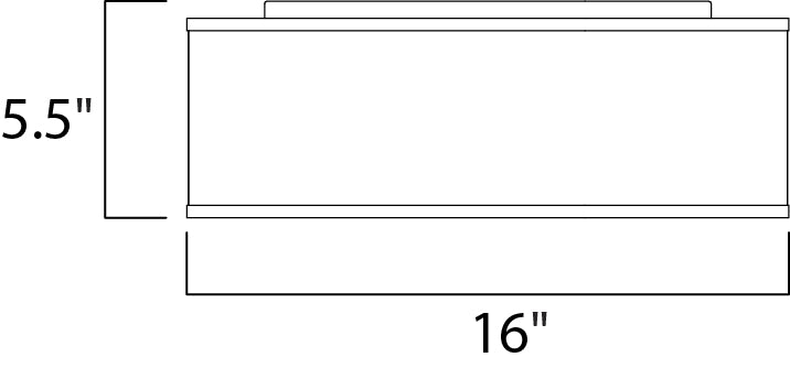 Prime LED Flush Mount 120-277V dimensions diagram
