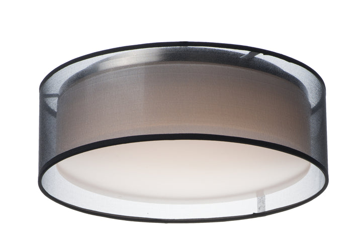Prime LED Flush Mount 120-277V Black Organza