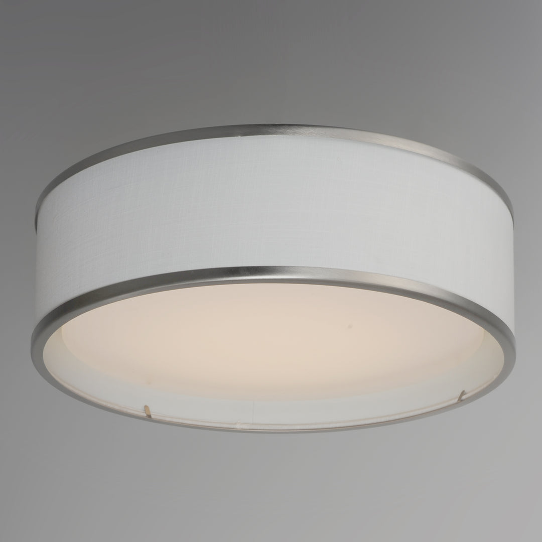 Prime LED Flush Mount 120-277V Wool / Satin Nickel alternate view